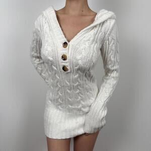 Le Château Women's White and Cream Dress